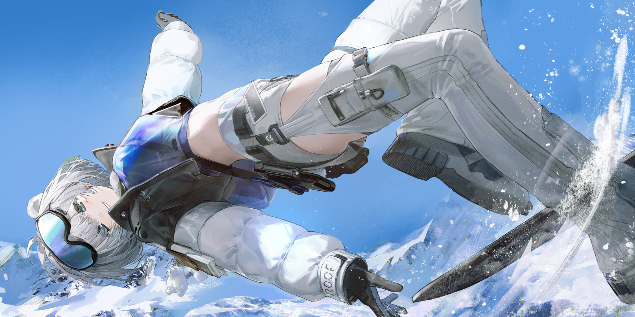 雪中滑翔