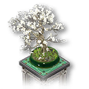 梨の花の盆栽